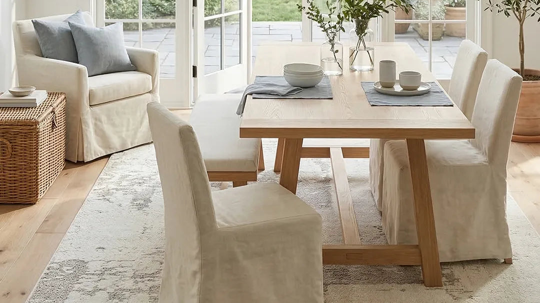 7 Area Rugs That Work Under Dining Room Tables