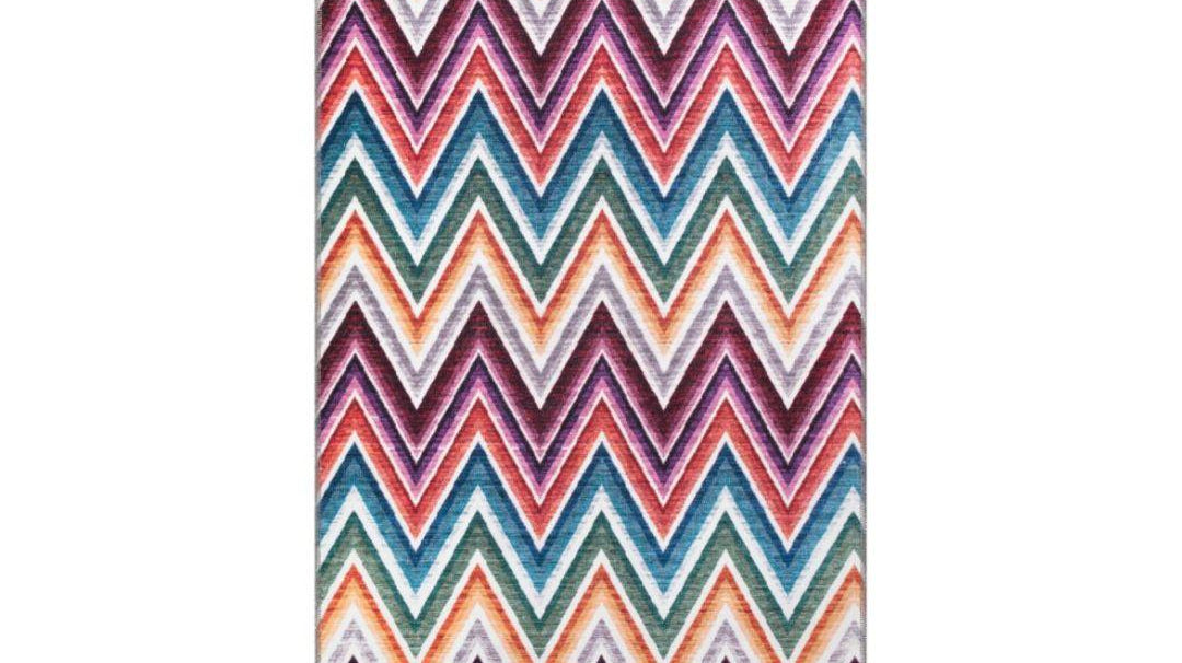 Machine washable spill-proof area rug that is kid and pet friendly
