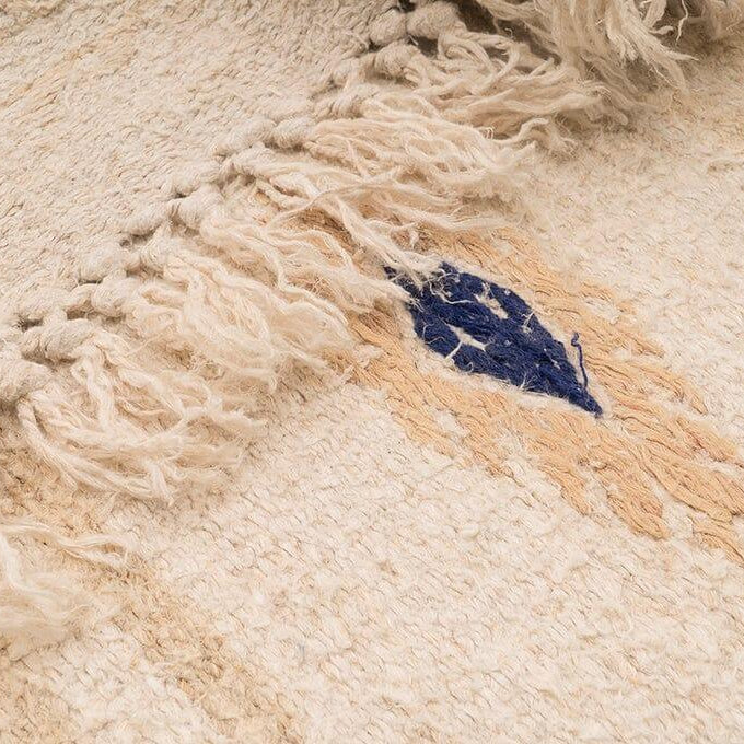 Hemp Bouquet Handwoven Vintage Hemp Rug - 01-00007 - Arconiz