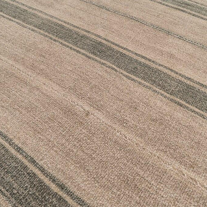 Hemp Bouquet Handwoven Vintage Hemp Rug, Anatolian - 01-00008 - Arconiz