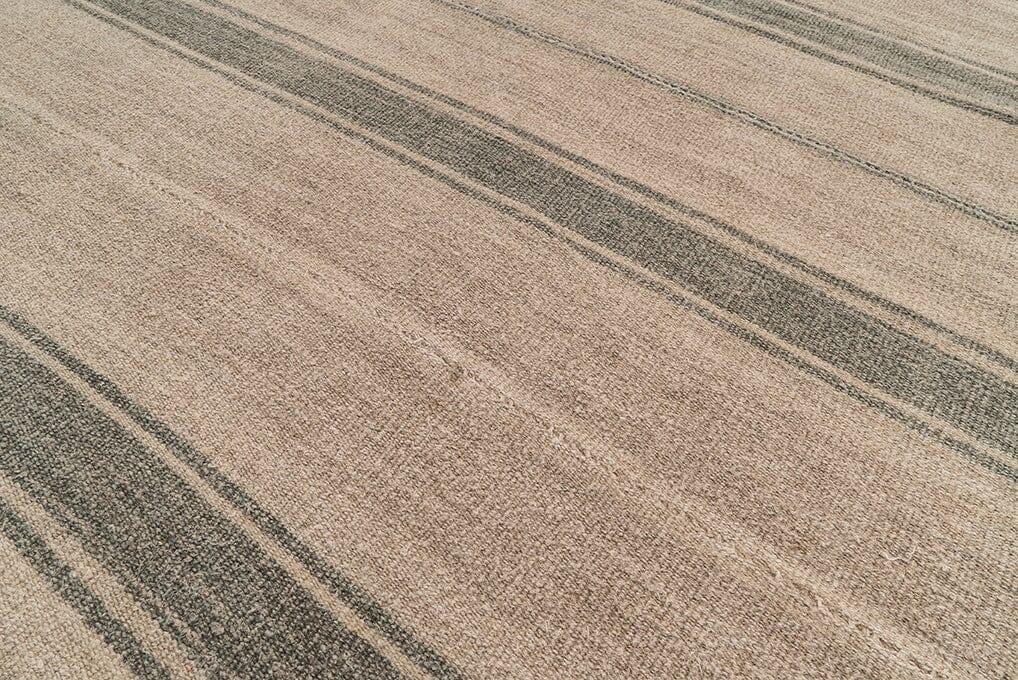 Hemp Bouquet Handwoven Vintage Hemp Rug, Anatolian - 01-00008 - Arconiz