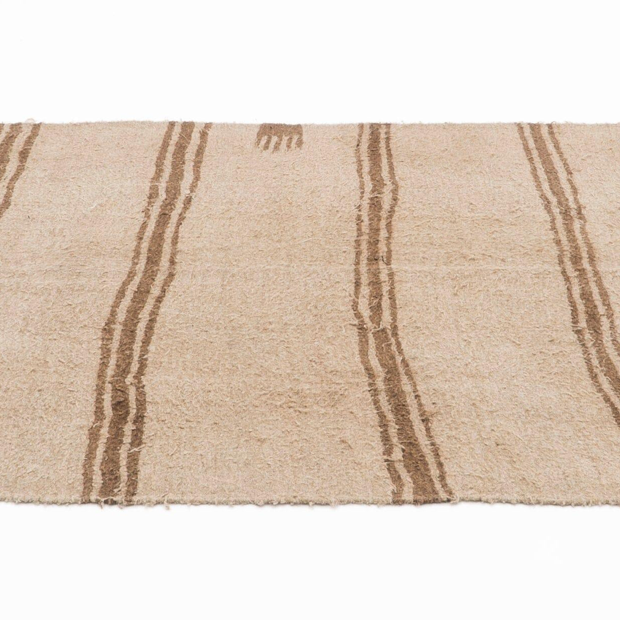 Hemp Bouquet Handwoven Vintage Hemp Rug - 01-00058 - Arconiz