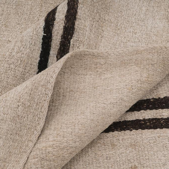 Hemp Bouquet Handwoven Vintage Hemp Rug - 01-00128 - Arconiz