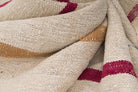 Hemp Bouquet Handwoven Vintage Hemp Rug - 01-00159 - Arconiz