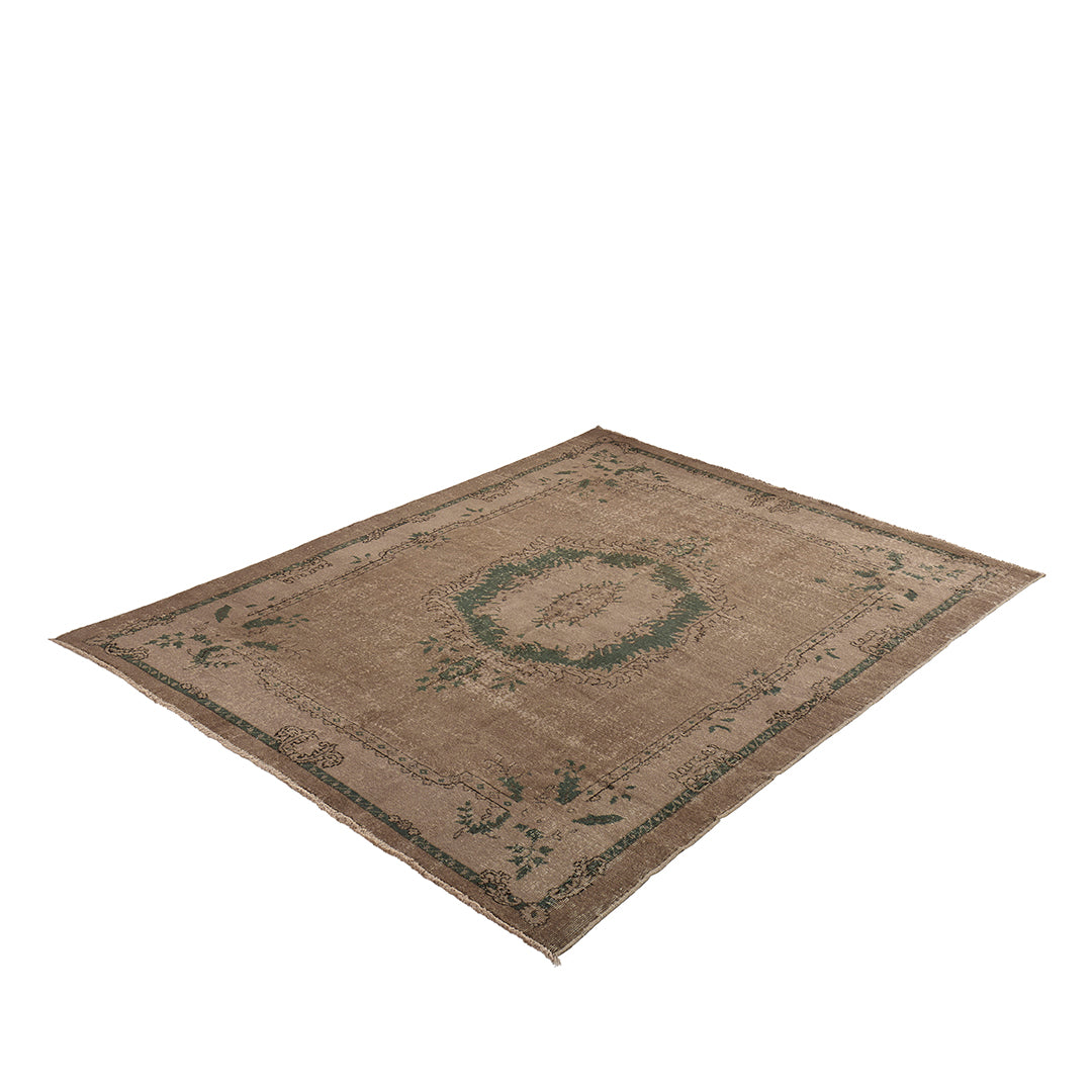 Vintage Brown Turkish Medallion Rug - TUR-BRN-TEA-68-007 - Arconiz