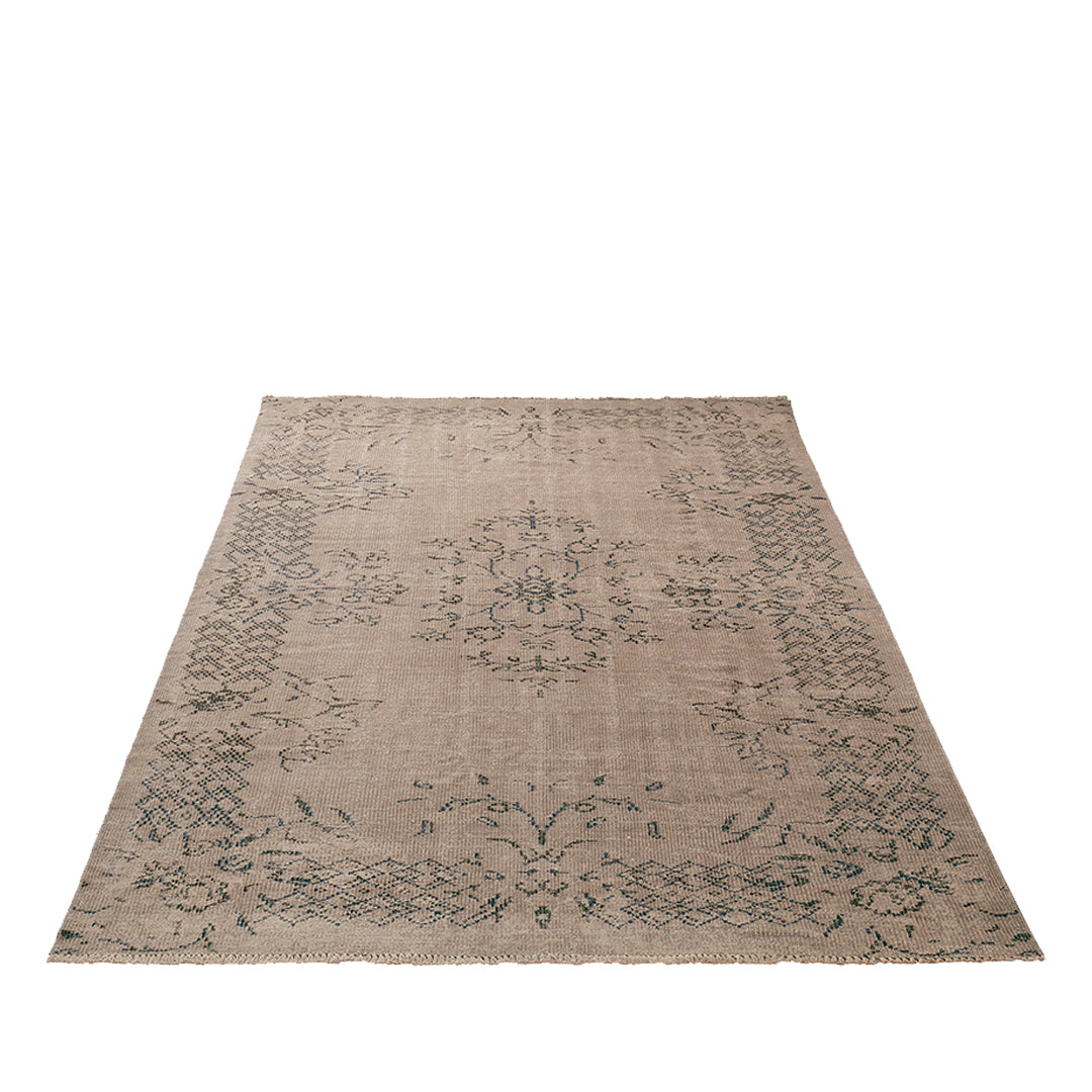 Vintage Beige Turkish Medallion Rug - TUR-BEI-HER-59-002 - Arconiz