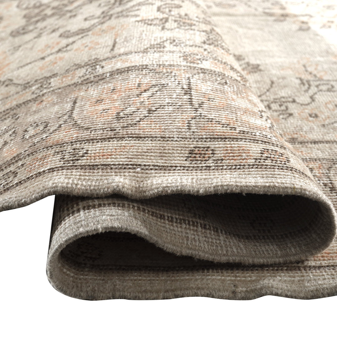 Vintage Cream Turkish Medallion Rug - TUR-CRM-OTT-69-004 - Arconiz