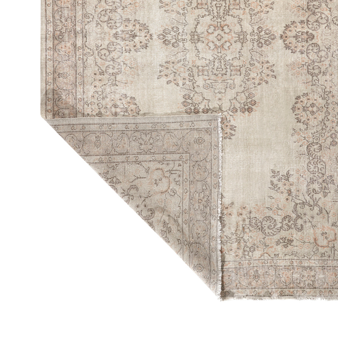 Vintage Cream Turkish Medallion Rug - TUR-CRM-OTT-69-004 - Arconiz