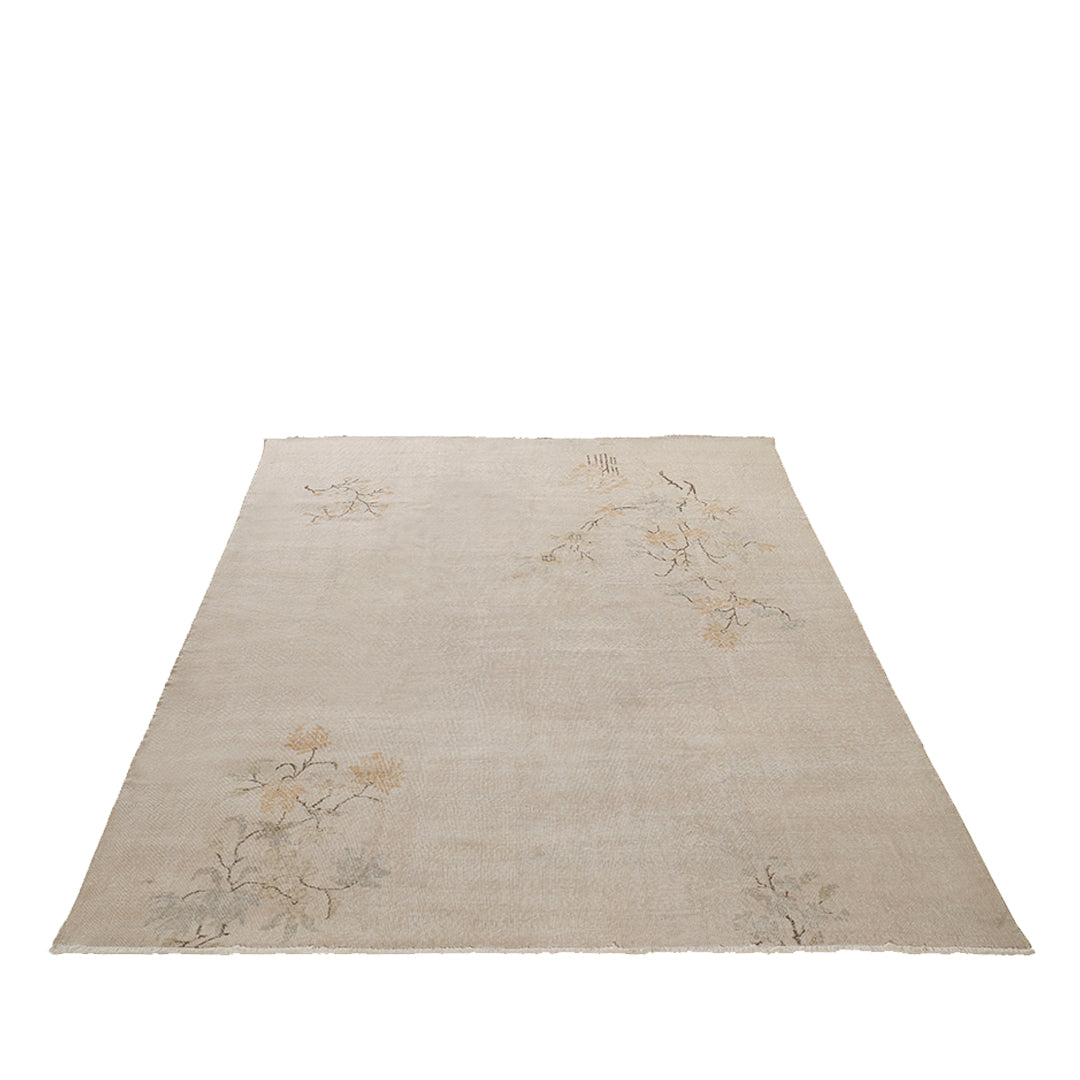 Vintage Beige Turkish Floral Rug - TUR-BEI-SAK-69-008 - Arconiz