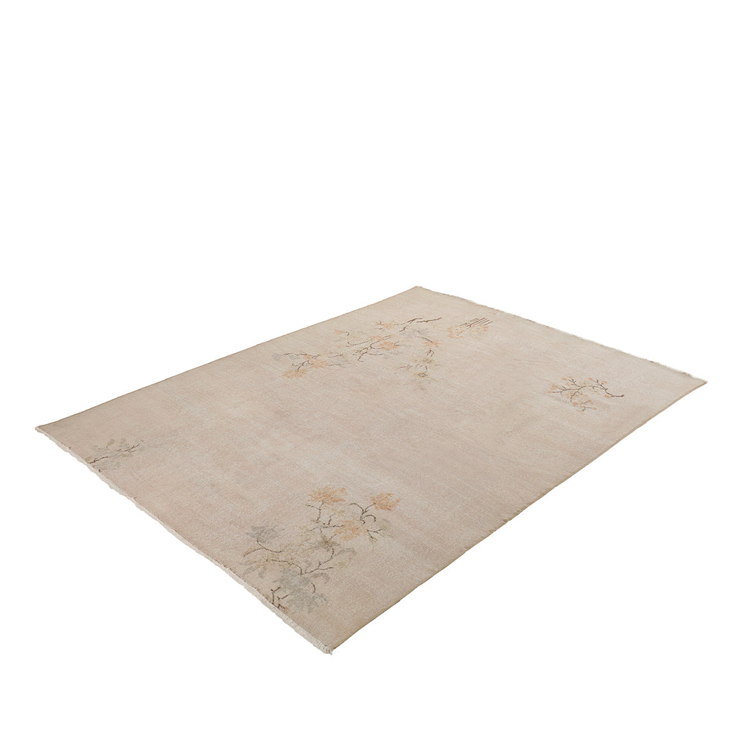 Vintage Beige Turkish Floral Rug - TUR-BEI-SAK-69-008 - Arconiz