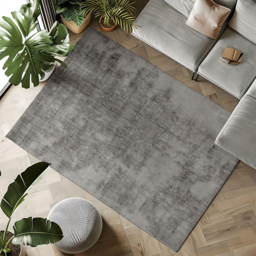 Vintage Gray Turkish Distressed Rug - TUR-GRY-GHO-68-009 - Arconiz