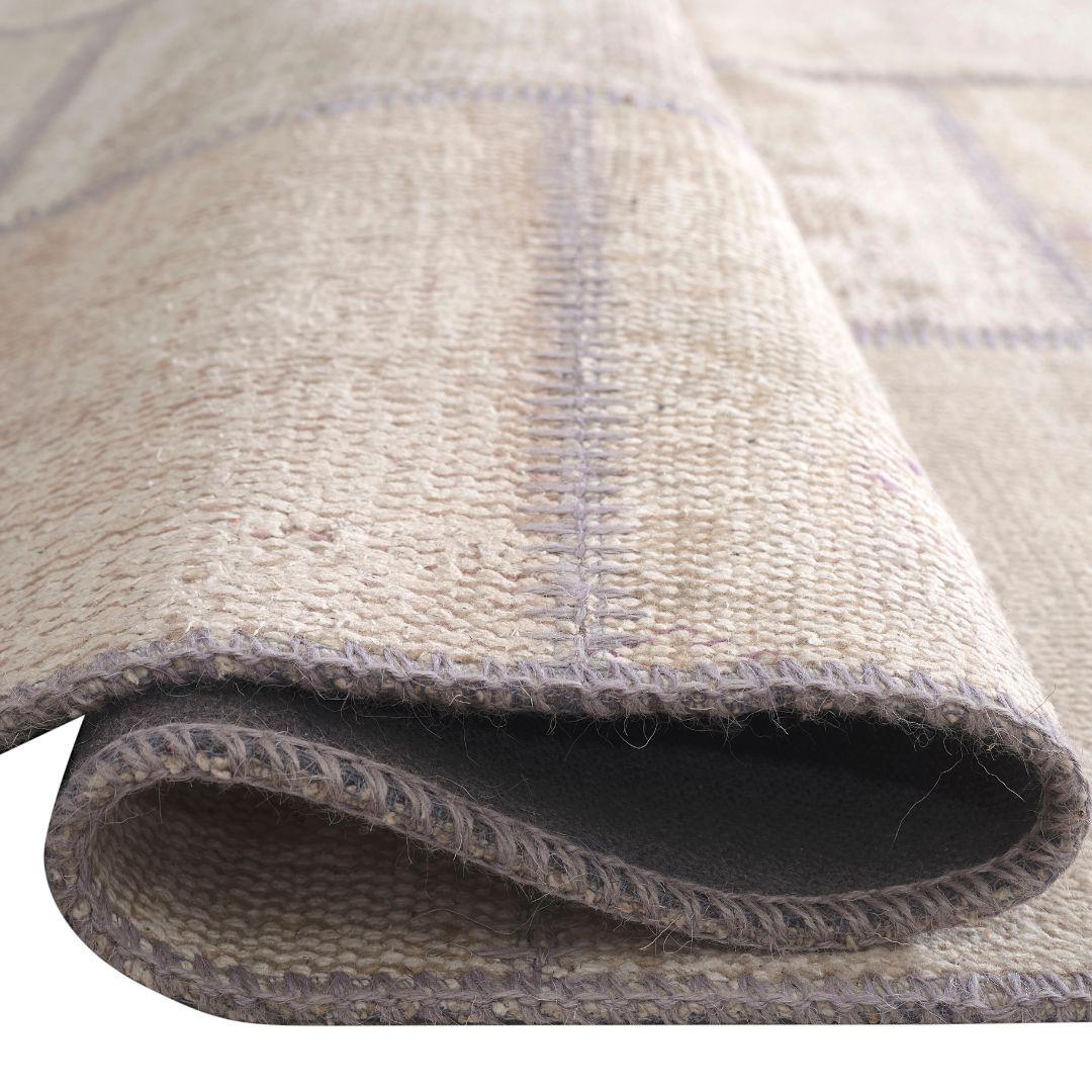 Vintage Beige Patchwork Turkish Rug - TUR-BEI-PAT-810-001 - Arconiz