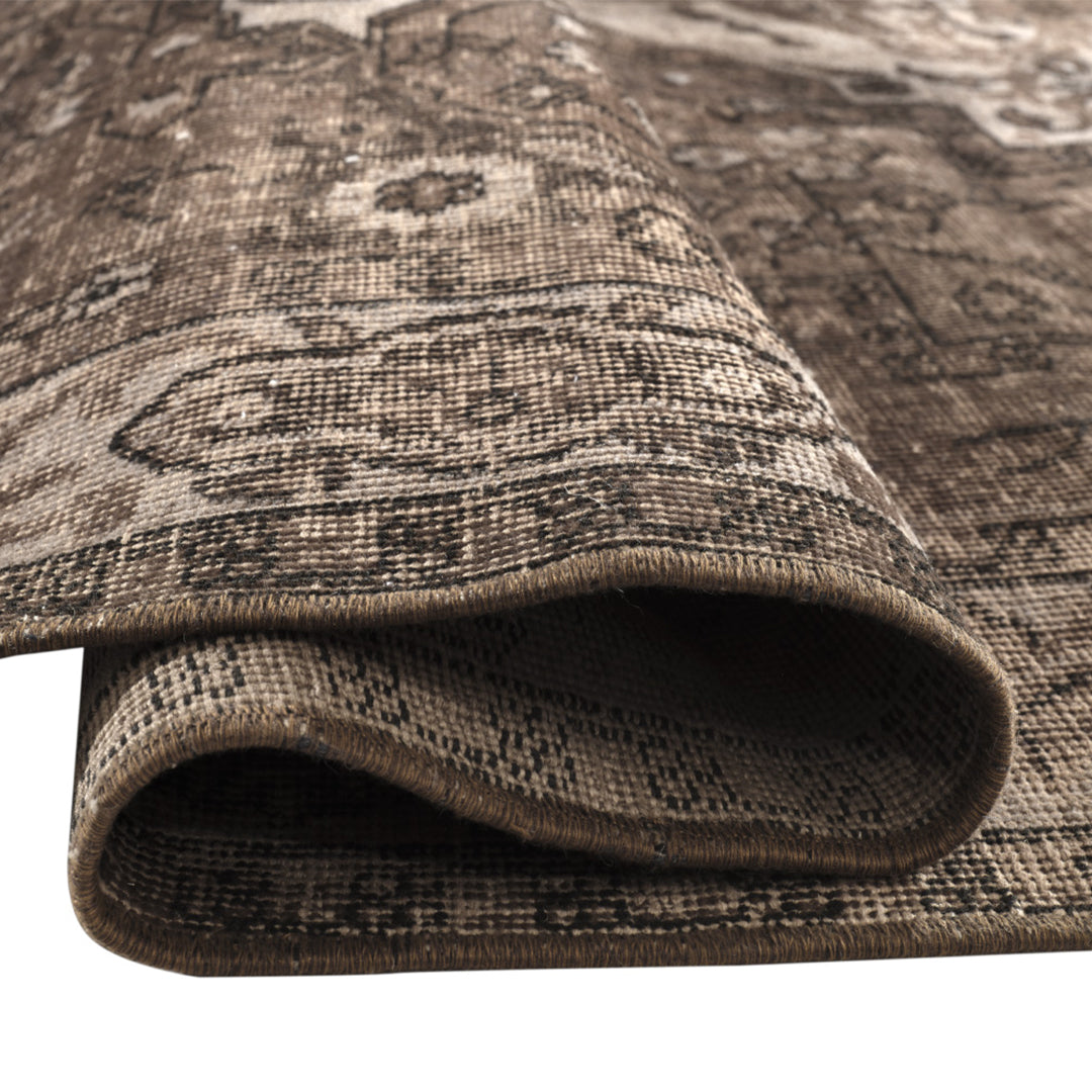 Vintage Gray Turkish Medallion Rug - TUR-GRY-TWL-68-006 - Arconiz