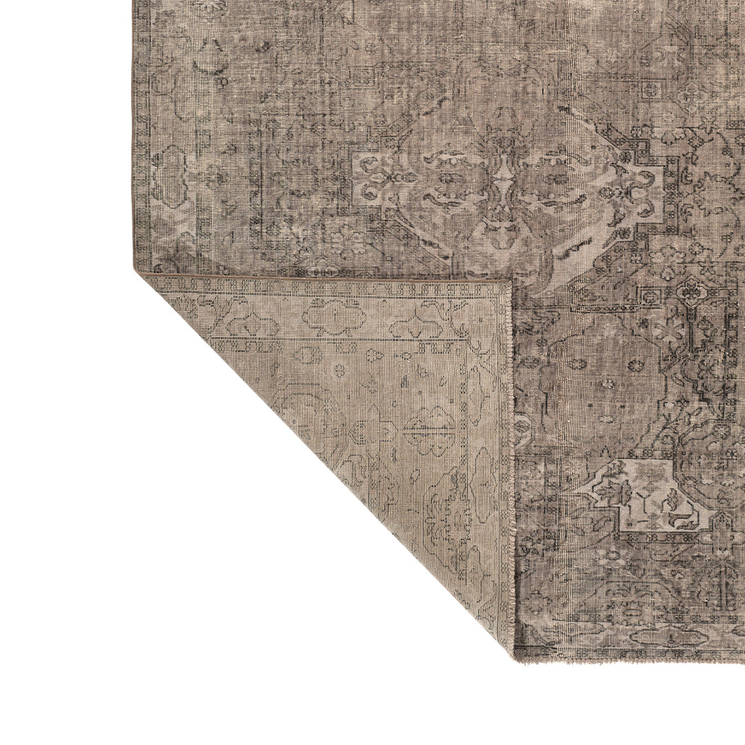 Vintage Gray Turkish Medallion Rug - TUR-GRY-TWL-68-006 - Arconiz