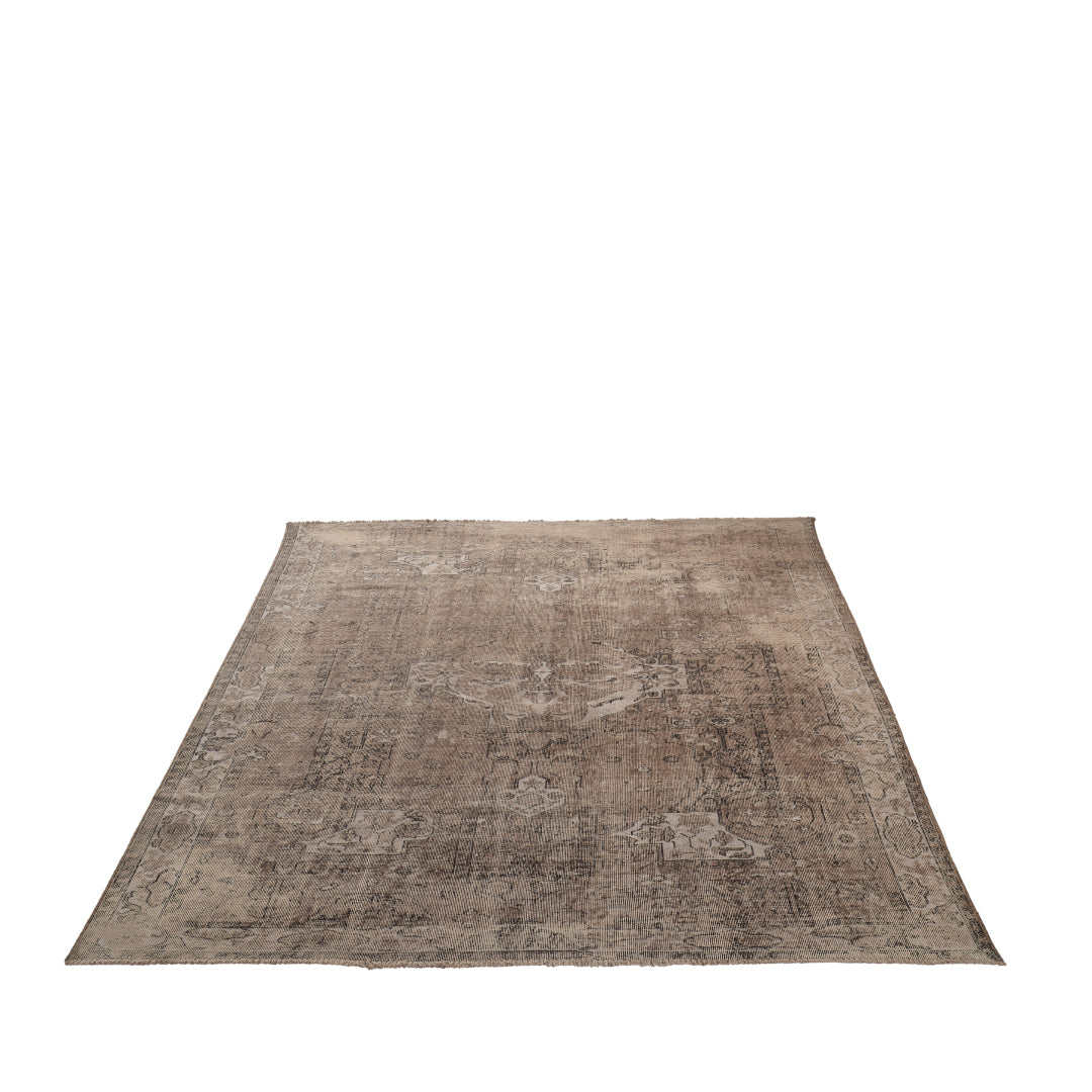 Vintage Gray Turkish Medallion Rug - TUR-GRY-TWL-68-006 - Arconiz