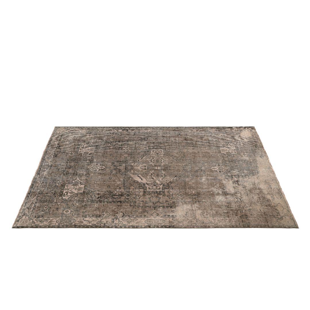 Vintage Gray Turkish Medallion Rug - TUR-GRY-TWL-68-006 - Arconiz