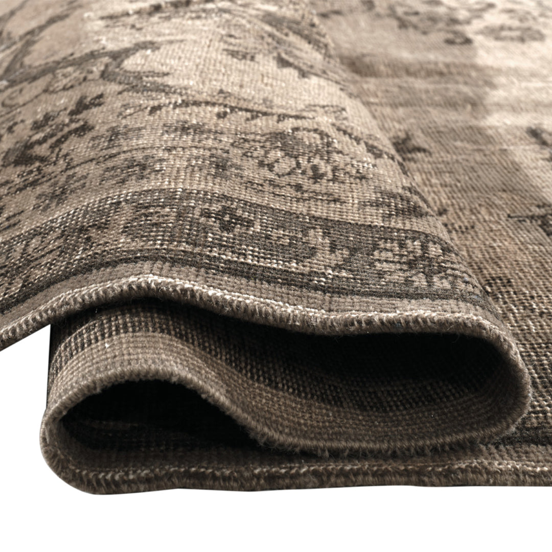 Vintage Beige Turkish Medallion Rug - TUR-BEI-VHE-610-012 - Arconiz