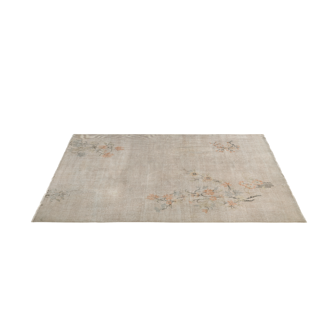 Vintage Beige Turkish Floral Rug - TUR-BEI-SAK-69-008 - Arconiz