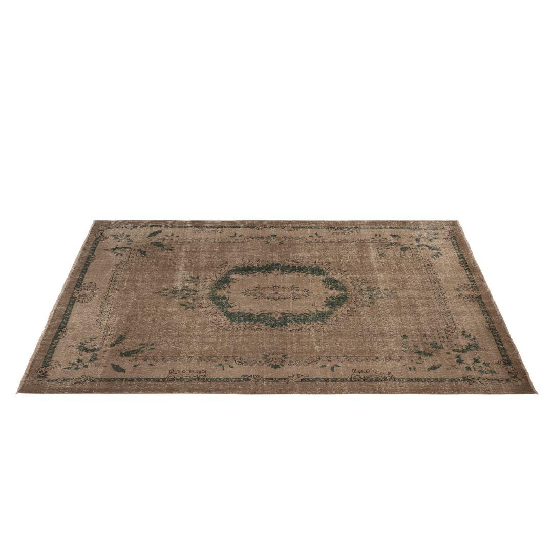 Vintage Brown Turkish Medallion Rug - TUR-BRN-TEA-68-007 - Arconiz