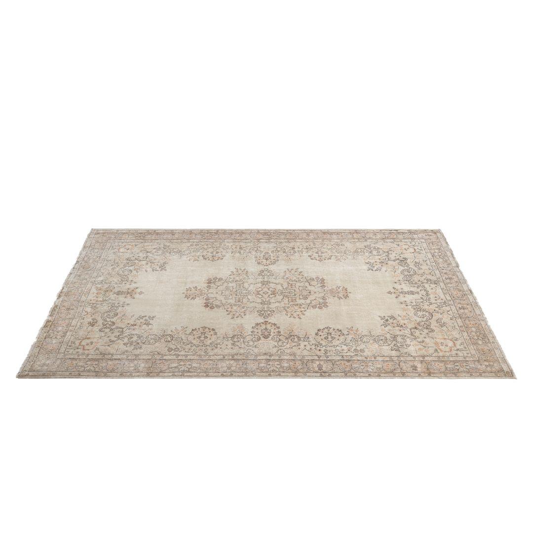 Vintage Cream Turkish Medallion Rug - TUR-CRM-OTT-69-004 - Arconiz