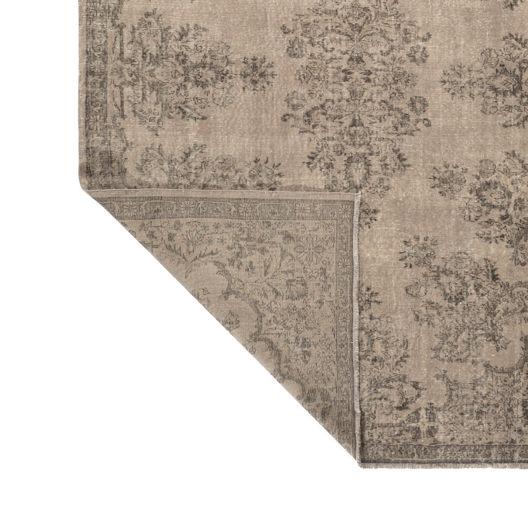 Vintage Beige Turkish Medallion Rug - TUR-BEI-VHE-610-012 - Arconiz