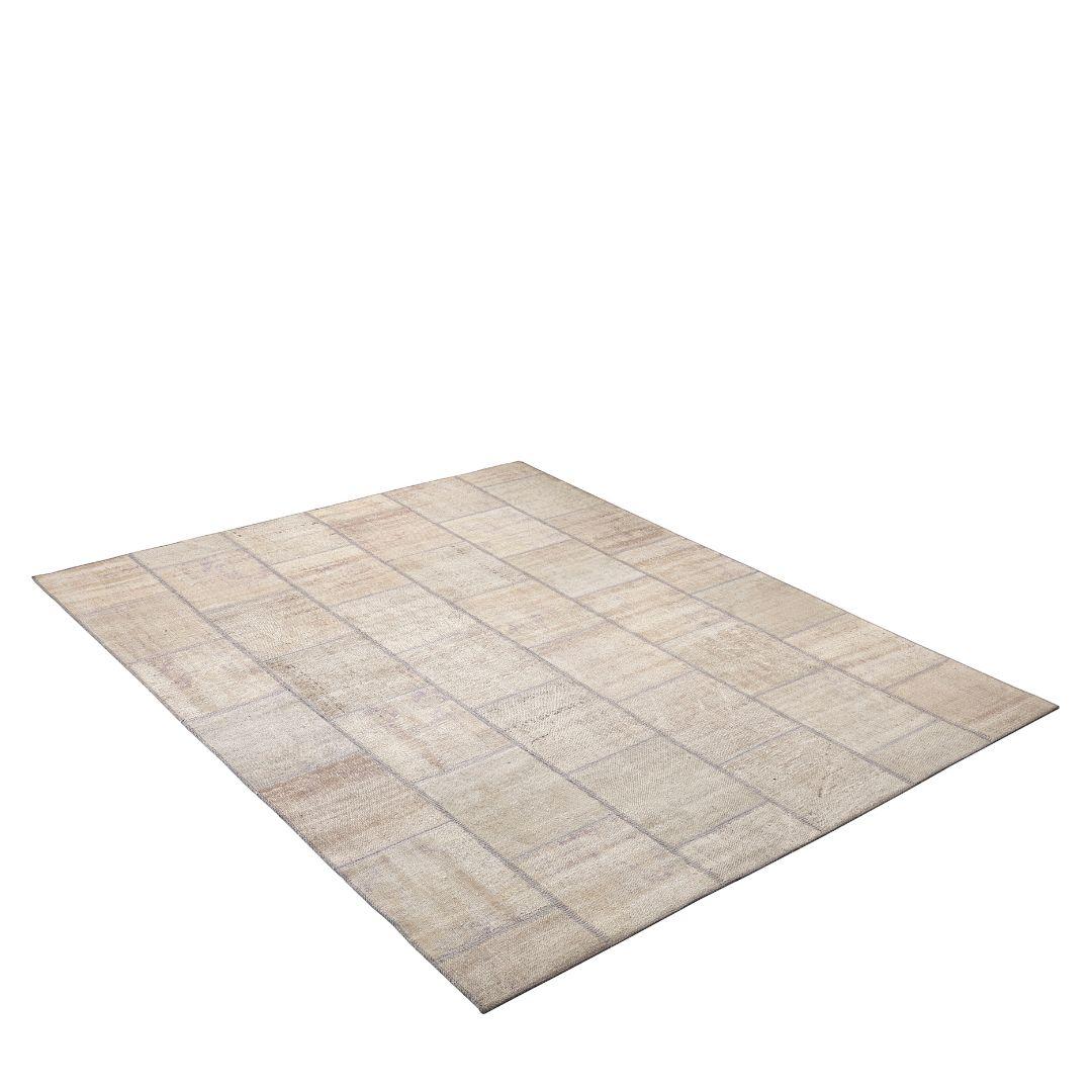 Vintage Beige Patchwork Turkish Rug - TUR-BEI-PAT-810-001 - Arconiz
