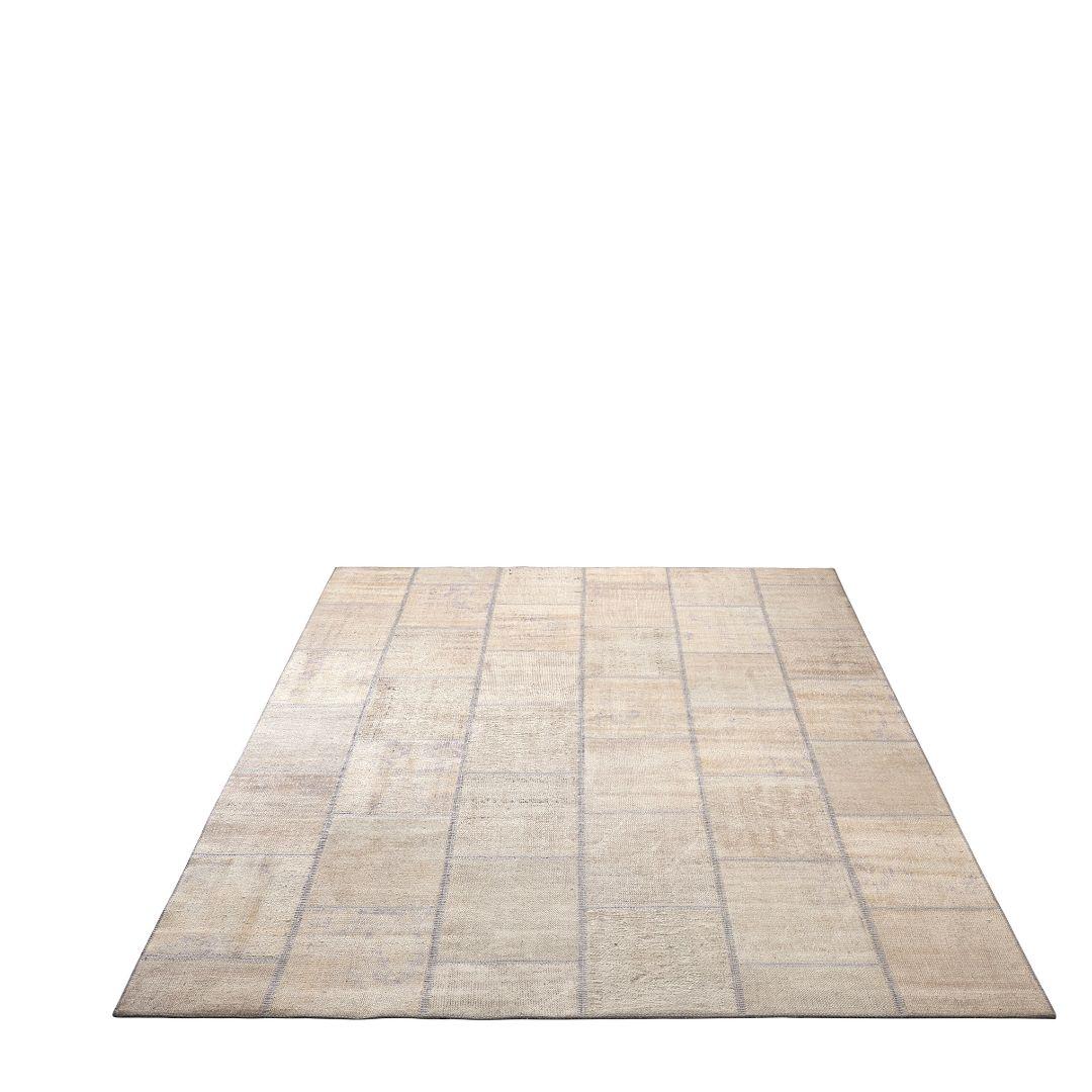 Vintage Beige Patchwork Turkish Rug - TUR-BEI-PAT-810-001 - Arconiz