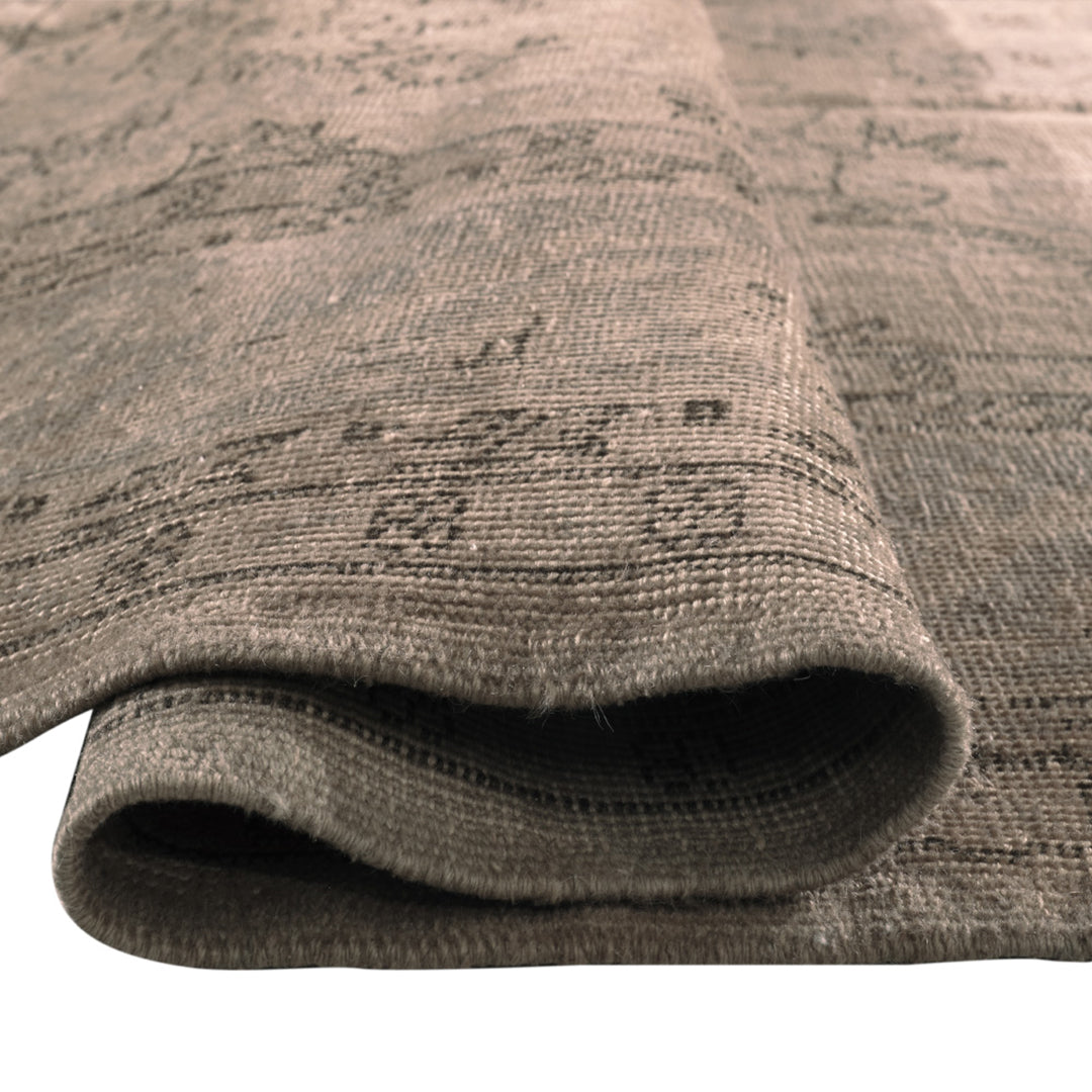 Vintage Beige Turkish Medallion Rug - TUR-GRY-ECL-710-005 - Arconiz