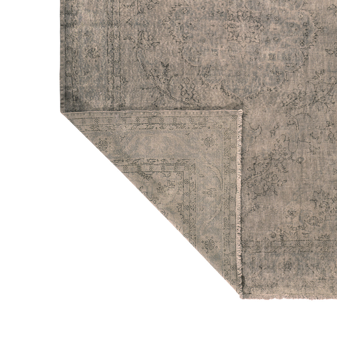 Vintage Beige Turkish Medallion Rug - TUR-GRY-ECL-710-005 - Arconiz