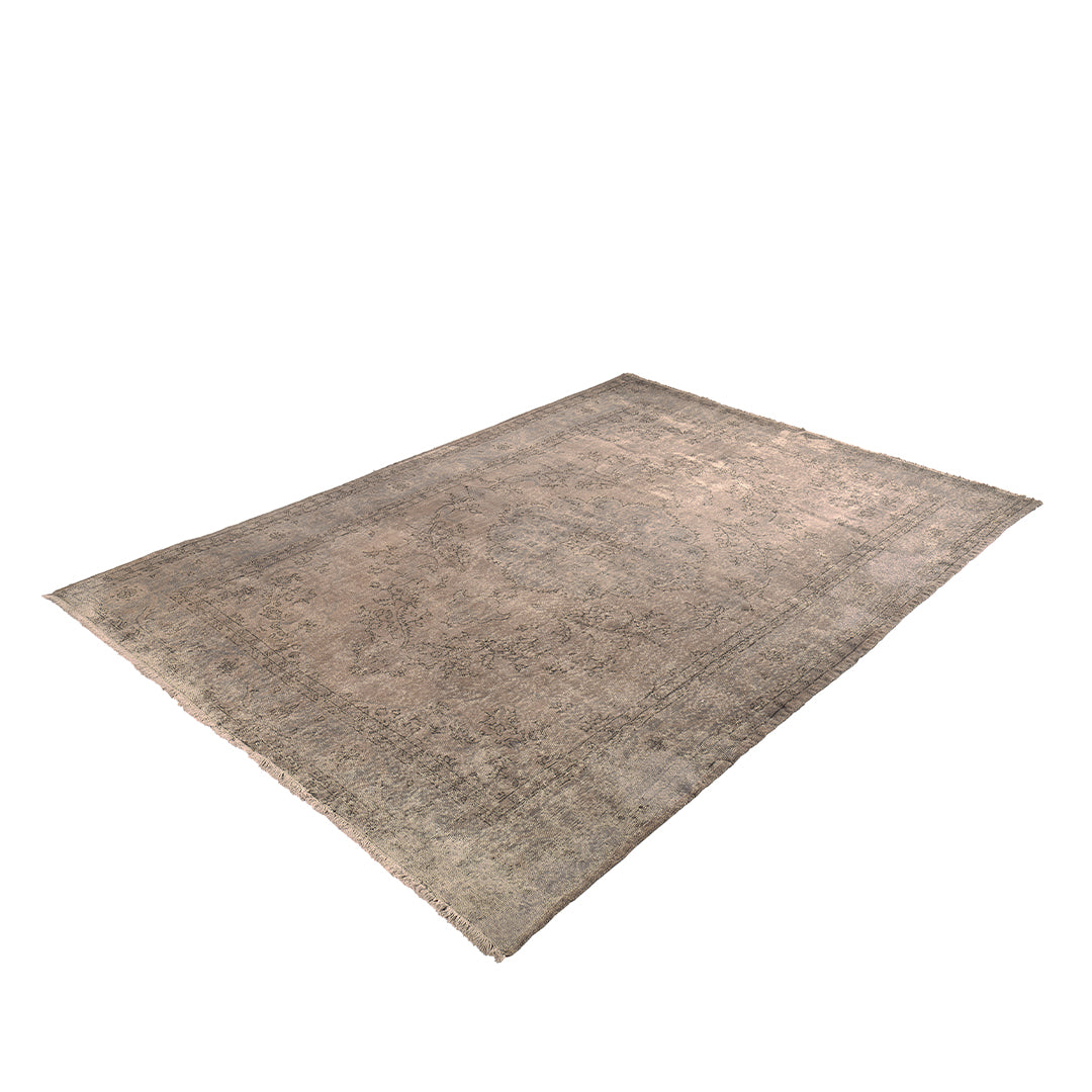 Vintage Beige Turkish Medallion Rug - TUR-GRY-ECL-710-005 - Arconiz