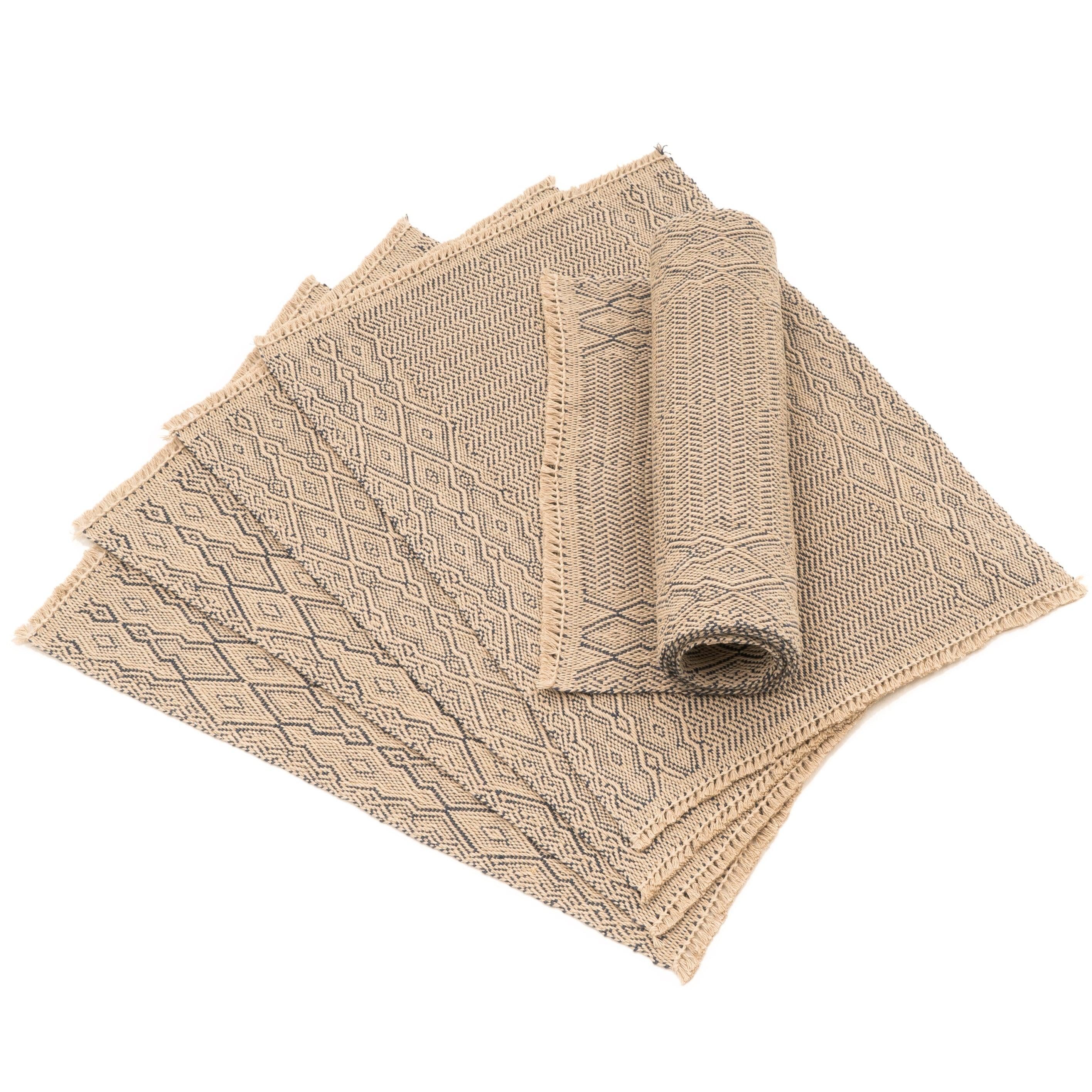 Route Handwoven Hemp Placemat & Table Runner Set - 9IHRDOK001036 - Arconiz
