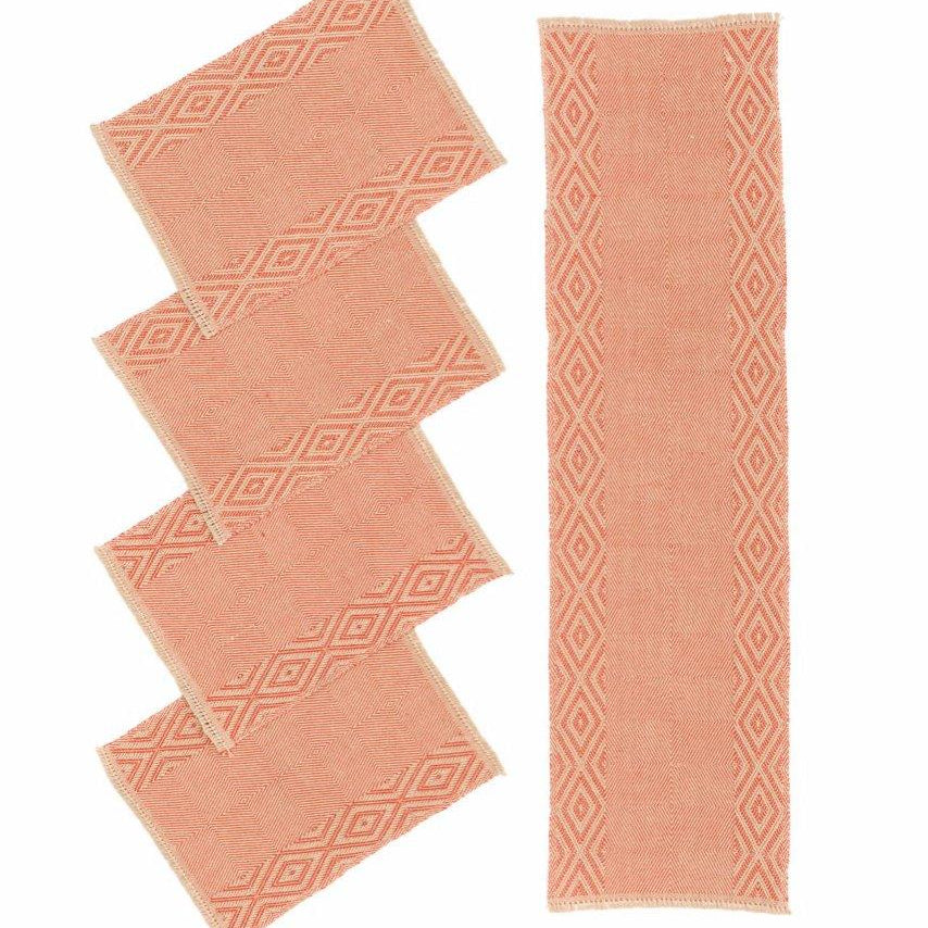 Oriental Handwoven Hemp Placemat & Table Runner Set - 9IHRDOK001038 - Arconiz