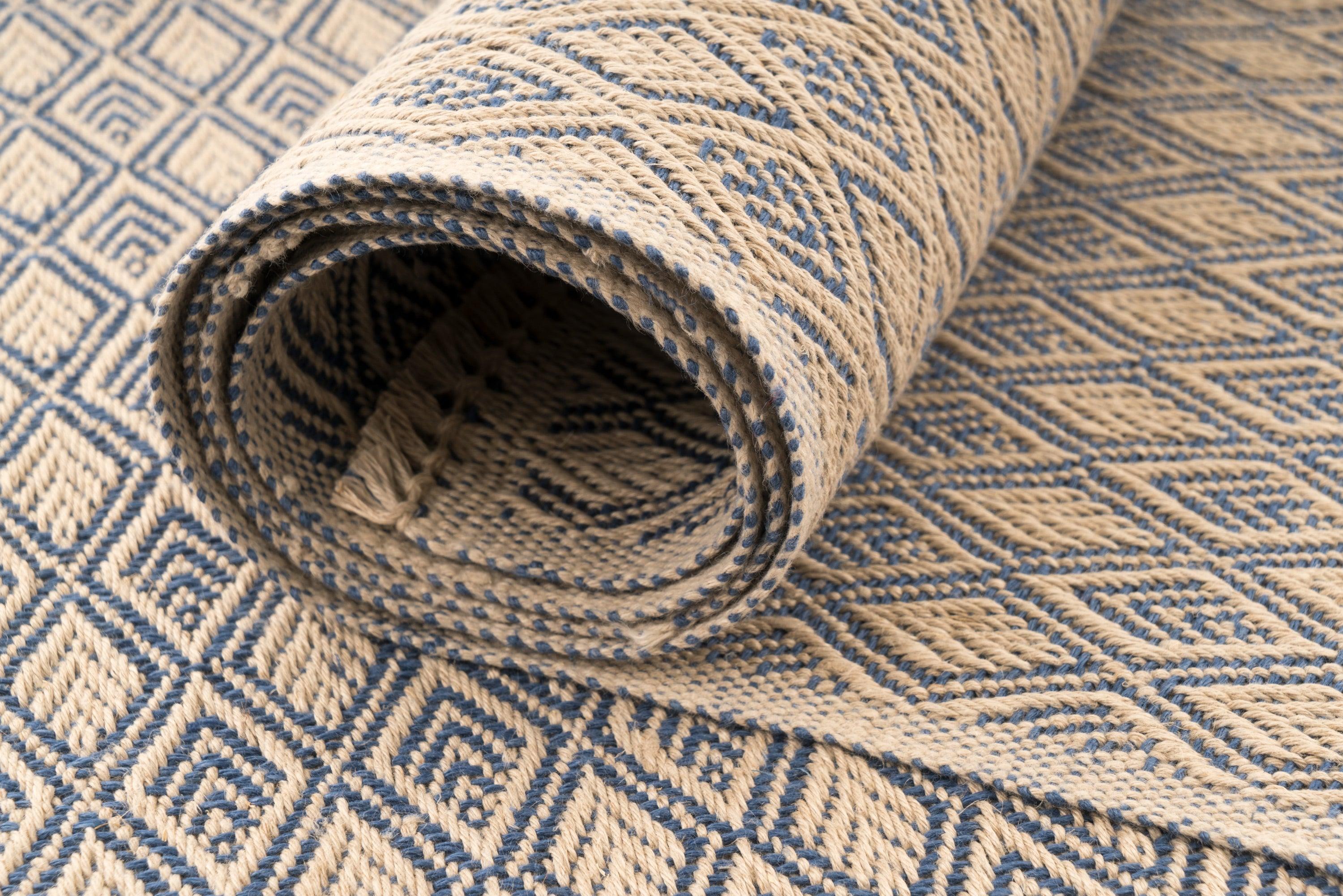 Diamonds Handwoven Hemp Placemat & Table Runner Set - 9IHRDOK001047 - Arconiz