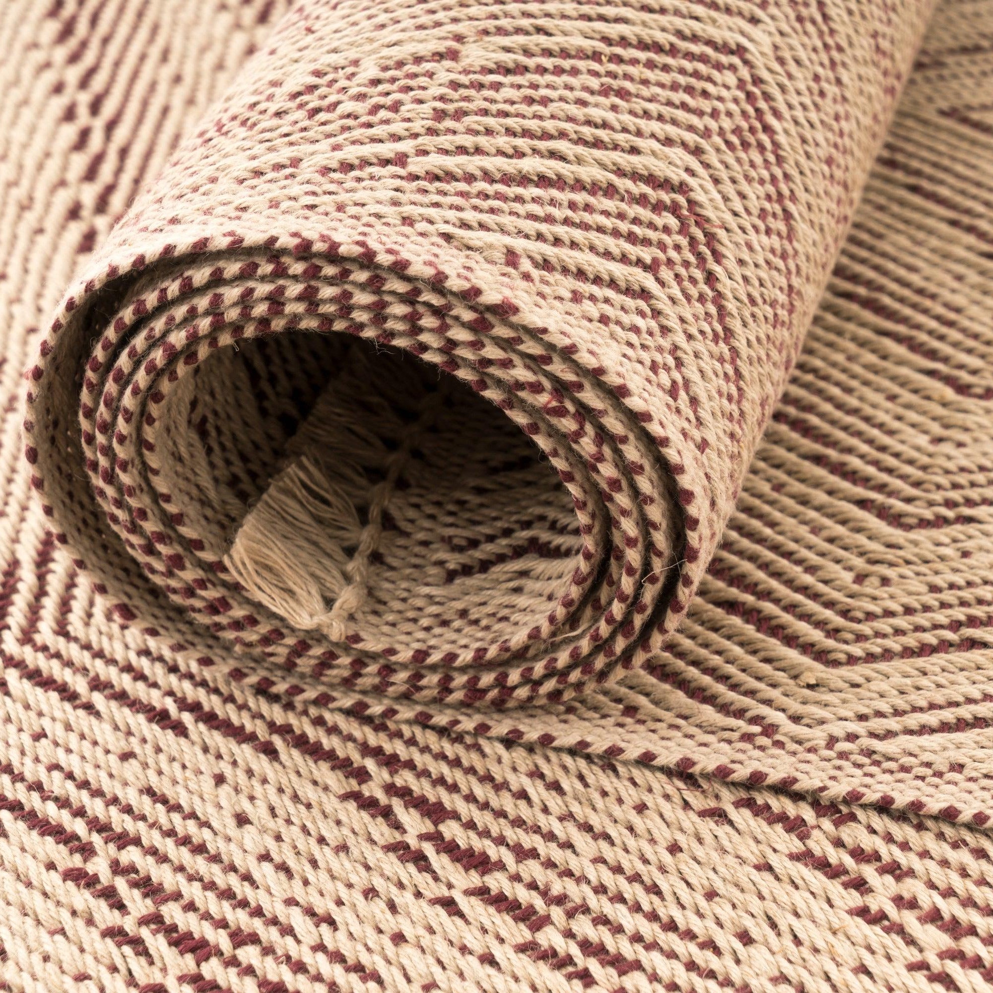 Waves B Handwoven Hemp Placemat & Table Runner Set - 9IHRDOK001050 - Arconiz