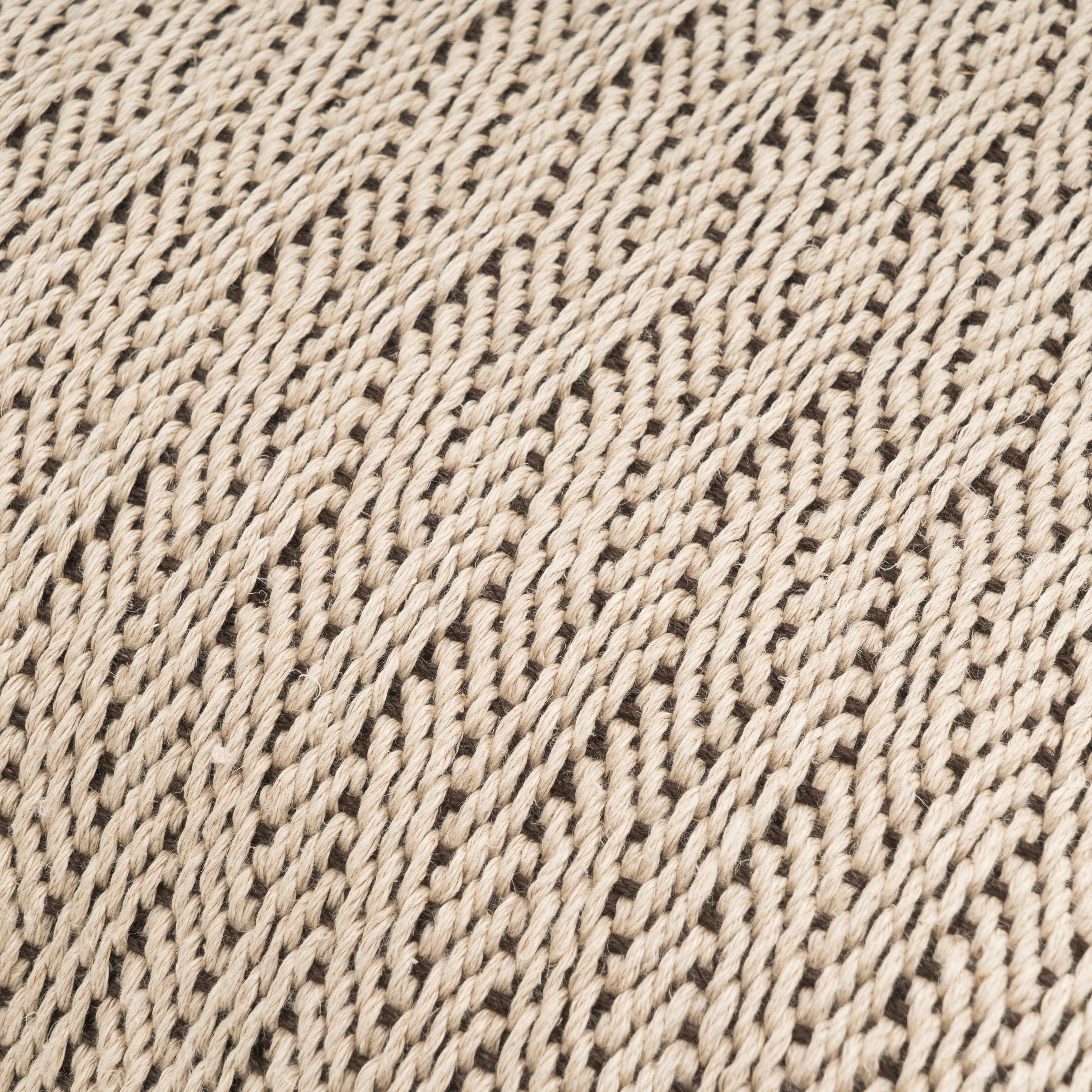 Handwoven Hemp Pillow Case, Beige - 9IHRDOK002011 - Arconiz