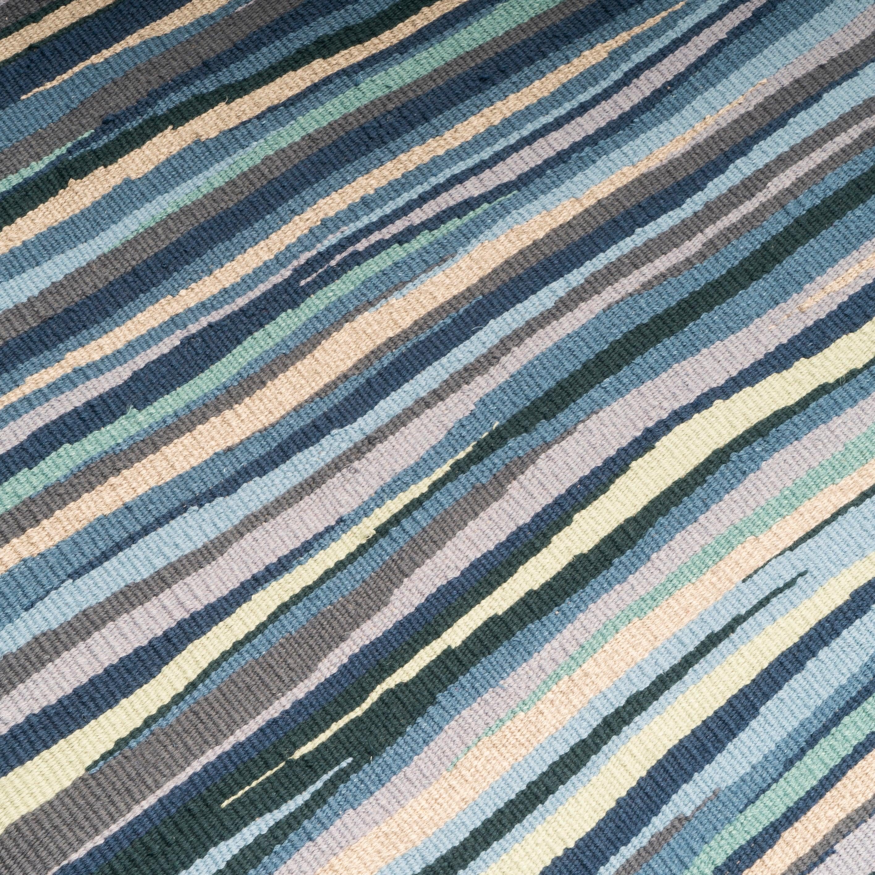 Illusions of Color Handwoven Hemp Designer Rug - 9IHRDOK004009 - Arconiz