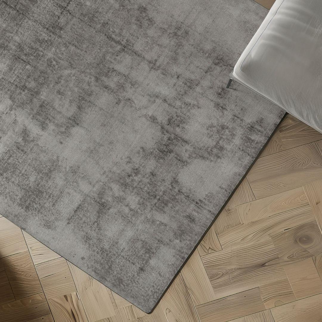 Vintage Gray Turkish Distressed Rug - TUR-GRY-GHO-68-009 - Arconiz