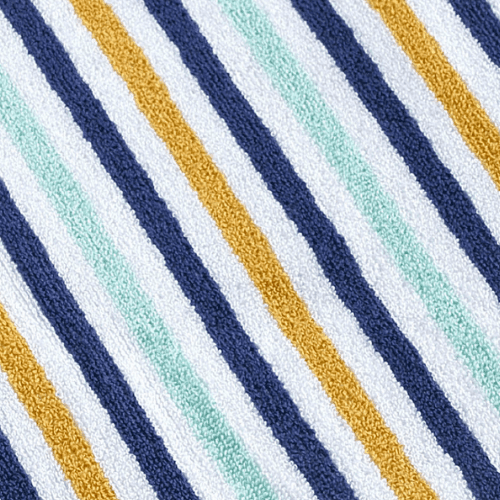 Cabana Beach Turkish Cotton Towel Terry Striped Single Aqua - CIZ-AQUA-39.59-1.2.1 - Arconiz