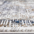 Modern Abstract Area Rug, Blue and Gray Geometric - DIA-23239-MUL-5X7-5.1 - Arconiz