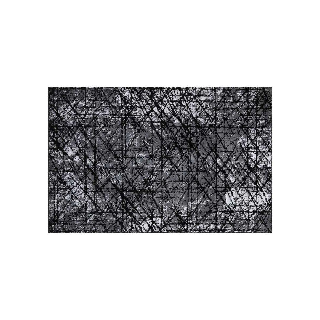 Modern Abstract Area Rug - Charcoal, Soft, Durable for High Traffic - DIA-23354-ANT-3X5-5.1 - Arconiz