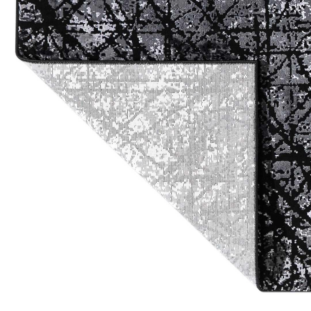 Modern Abstract Area Rug - Charcoal, Soft, Durable for High Traffic - DIA-23354-ANT-3X5-5.1 - Arconiz