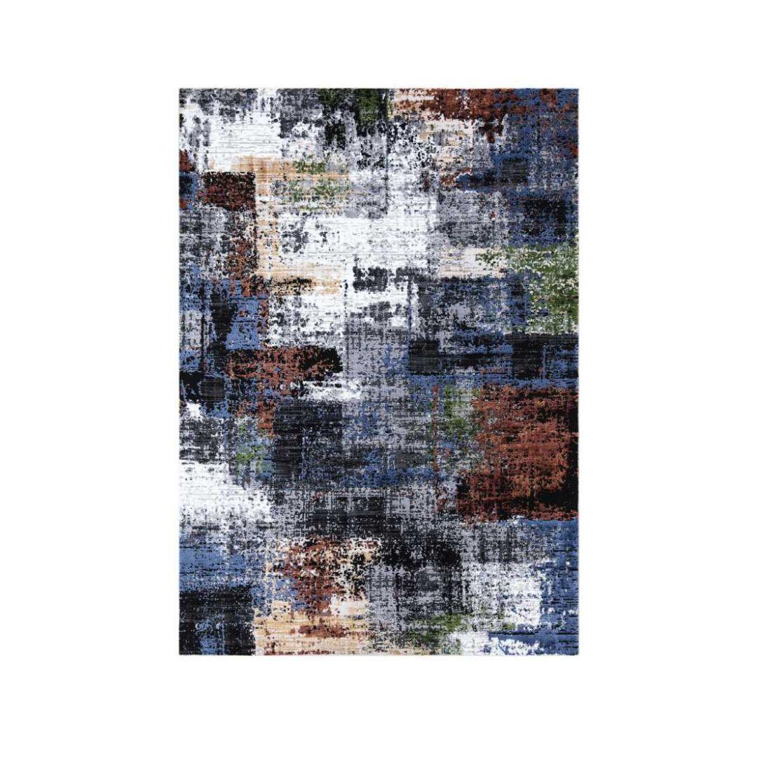 Multicolor Abstract Area Rug - High Pile, Durable, Soft Underfoot - DIA-25095-MUL-8X10-5.1 - Arconiz