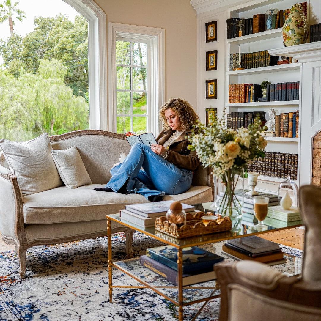 White Multicolor Abstract Area Rug - Thick, Soft High Pile, Durable - DIA-27149-MUL-3X5-5.1 - Arconiz