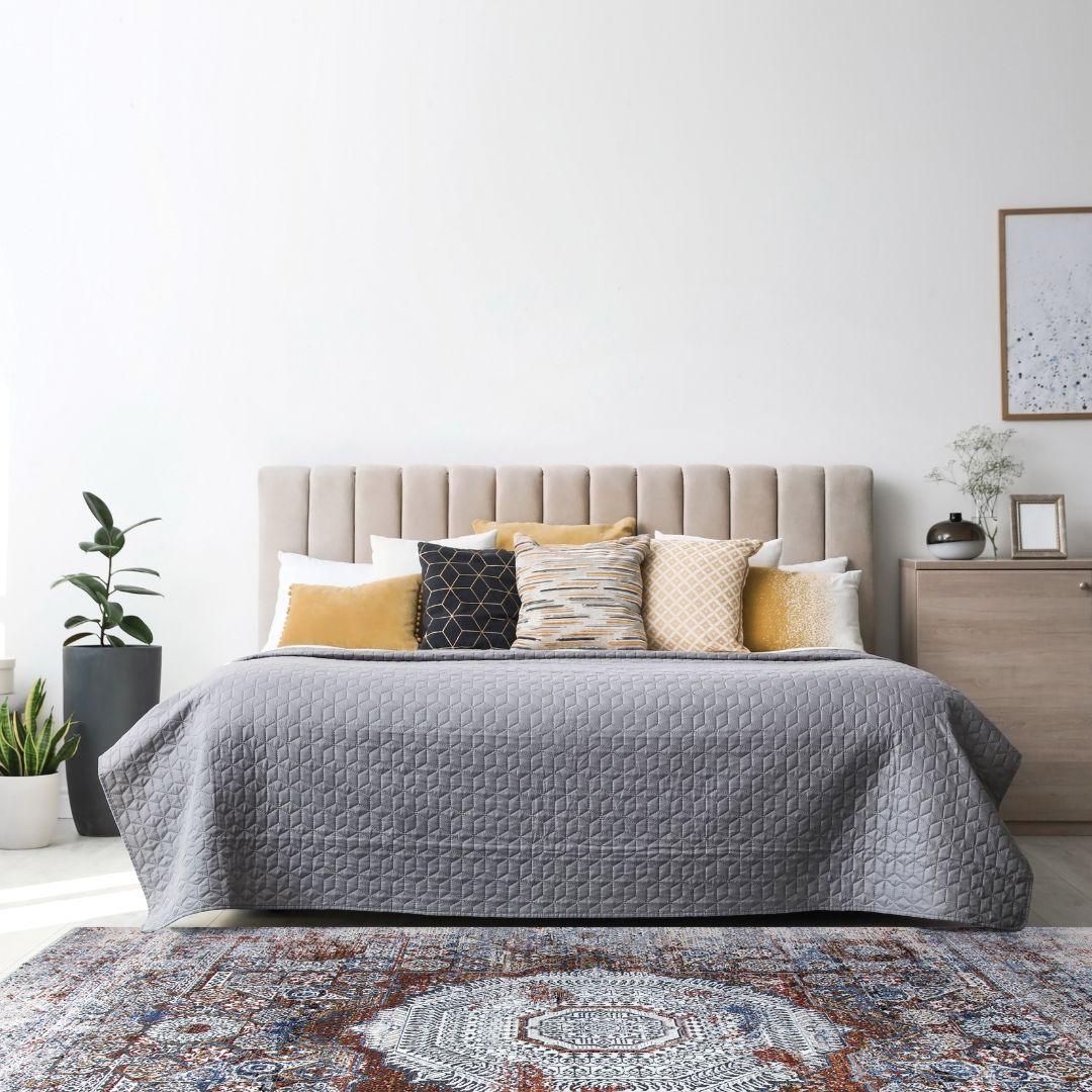 Durable Area Rugs for High Traffic, Grey - DIA-27236-MUL-5X7-5.1 - Arconiz