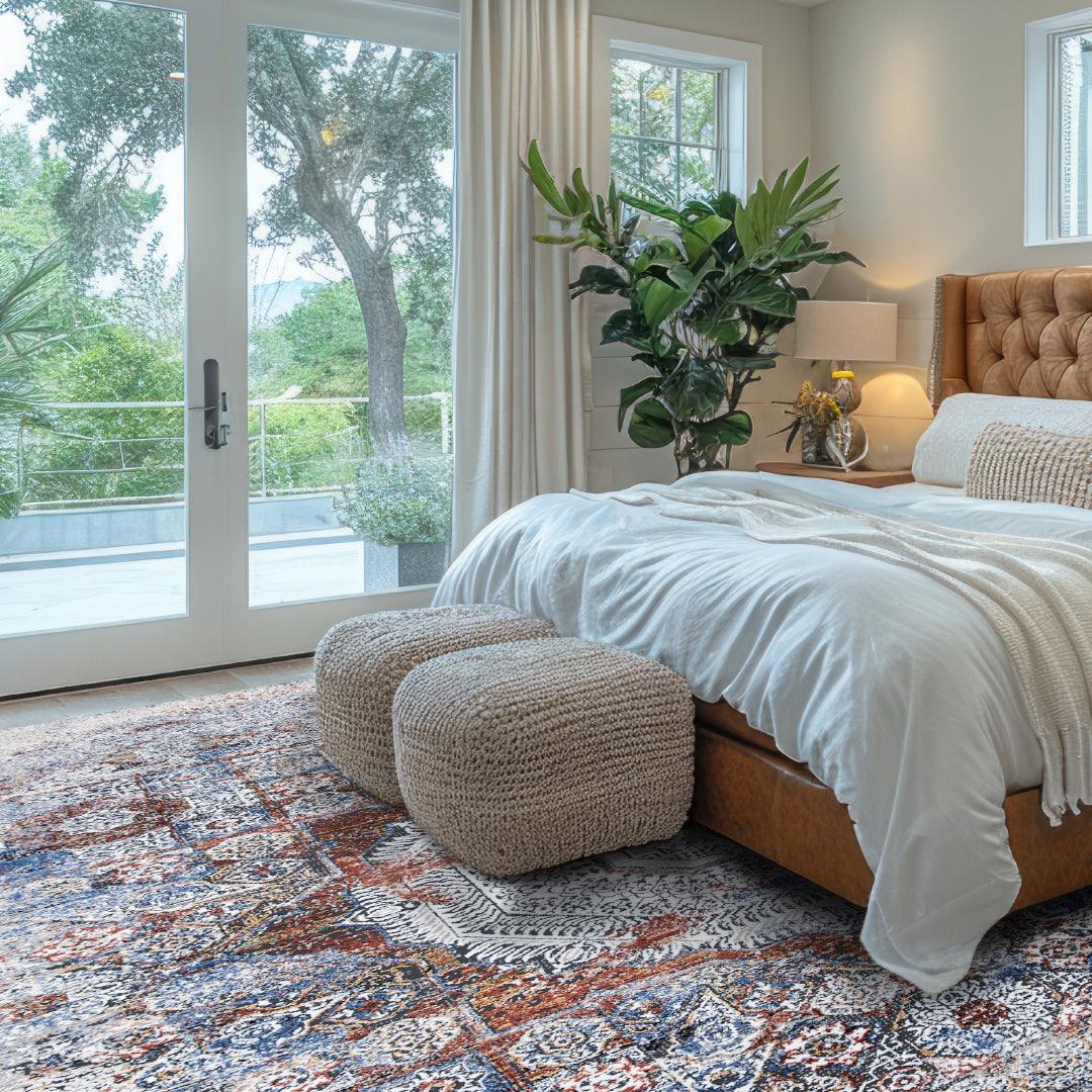 Durable Area Rugs for High Traffic, Grey - DIA-27236-MUL-5X7-5.1 - Arconiz