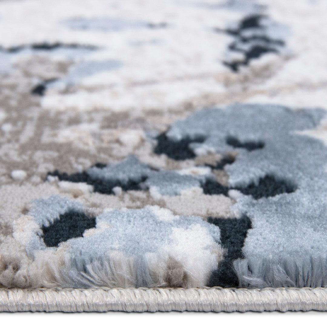 8x10 Modern Abstract Area Rug, Blue and Gray - EME-25019-NAV-8X10-4.1 - Arconiz