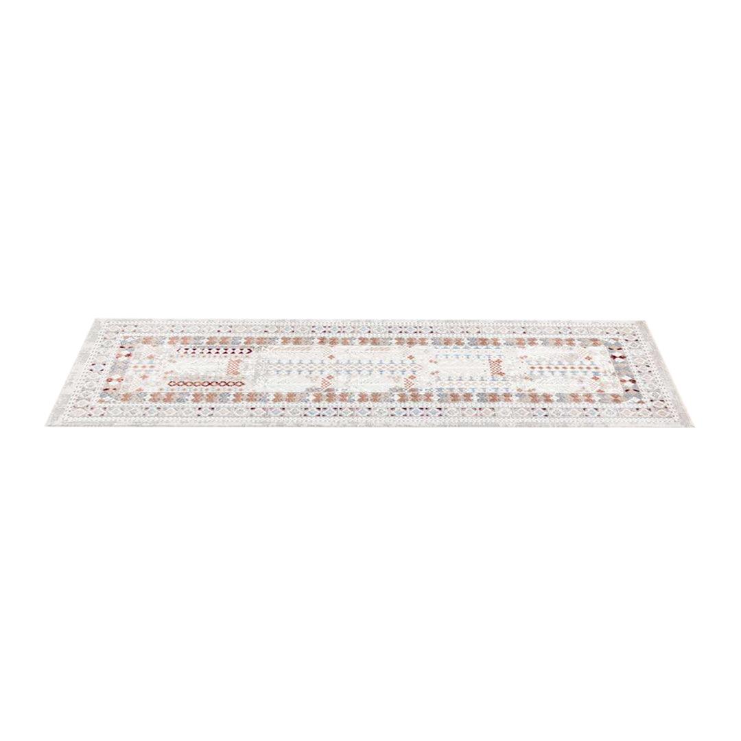 Bohemian Geometric Area Rug 8x10 - Ivory Cream, High Pile, Durable - EME-27092-MUL-2X6-4.1 - Arconiz