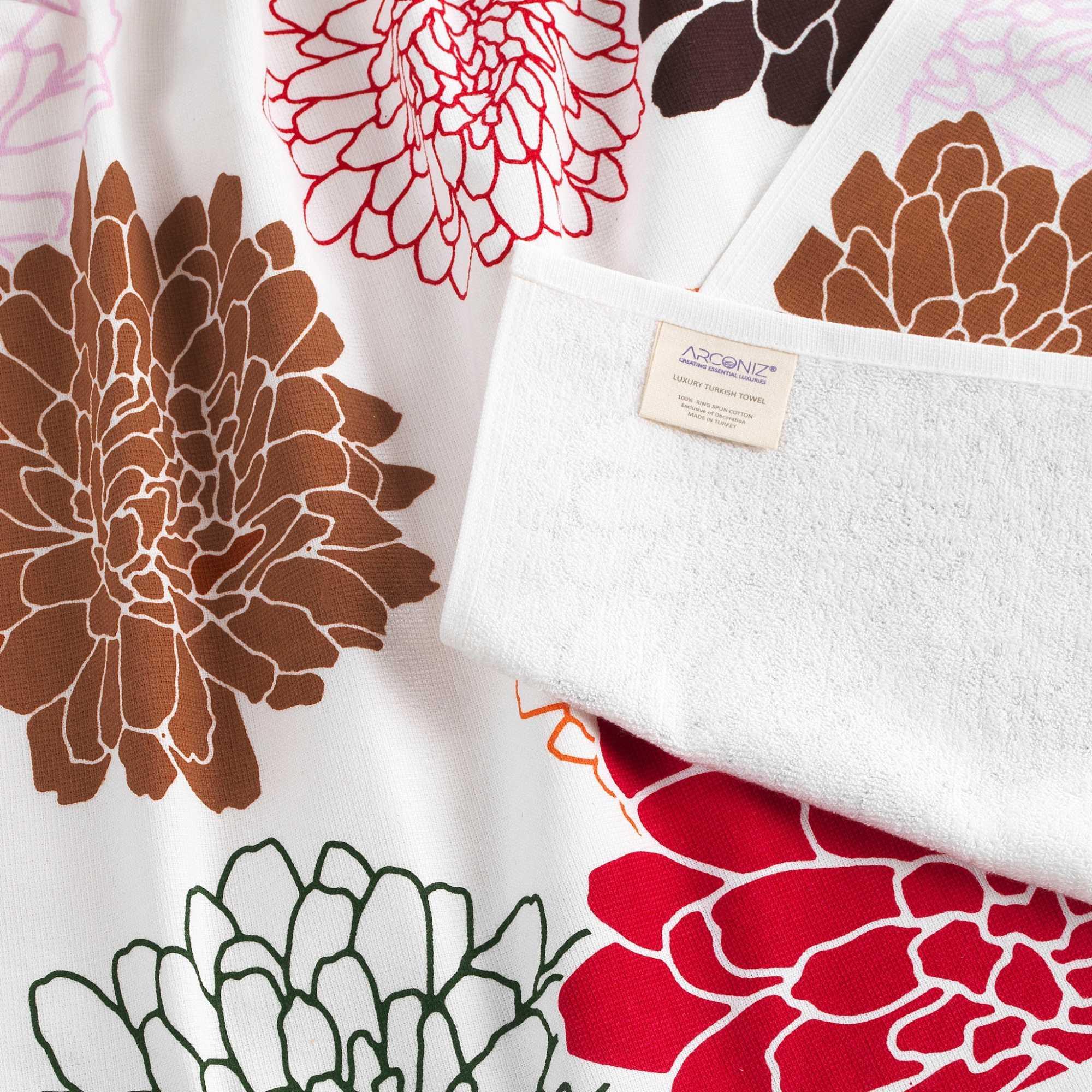Floral Pattern Kitchen Towel - 2 Piece Set - QL-4WOH-XU19 - Arconiz