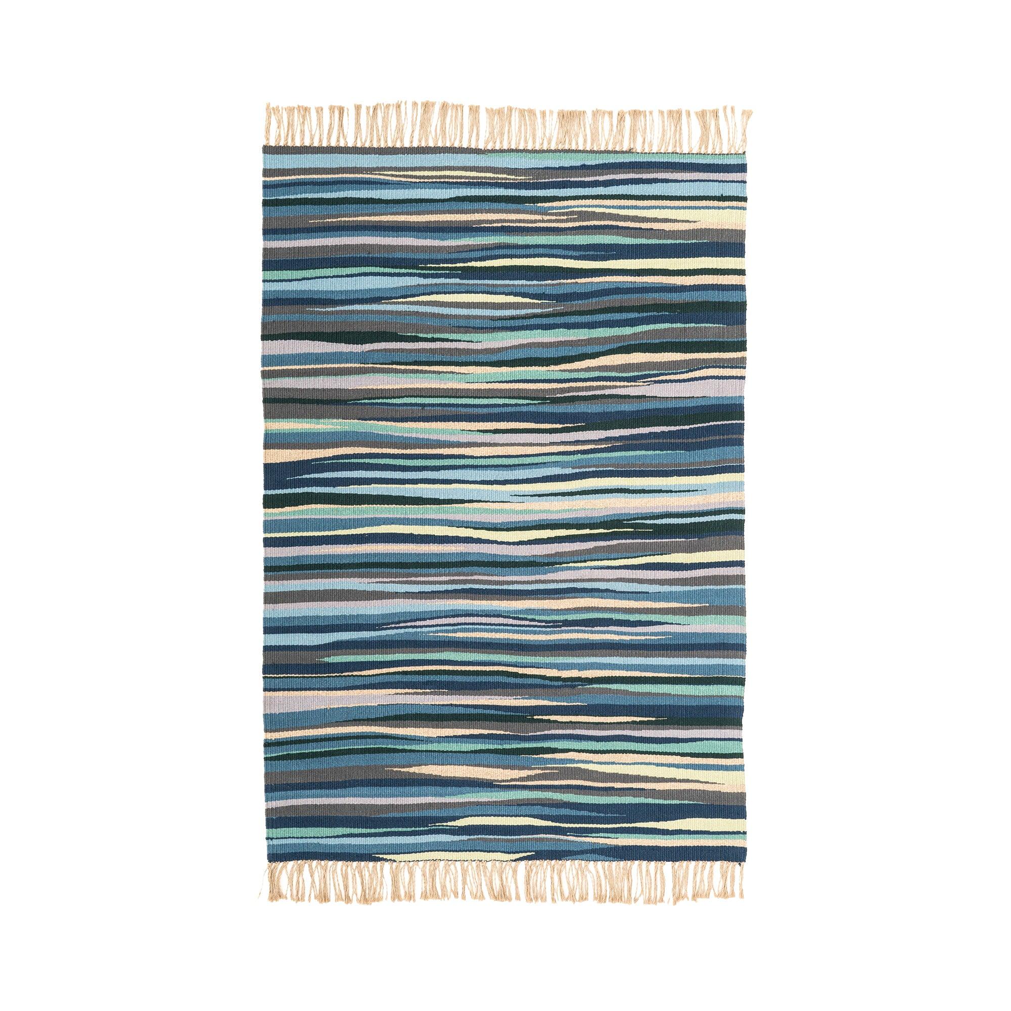 Illusions of Color Handwoven Hemp Designer Rug - 9IHRDOK004009 - Arconiz