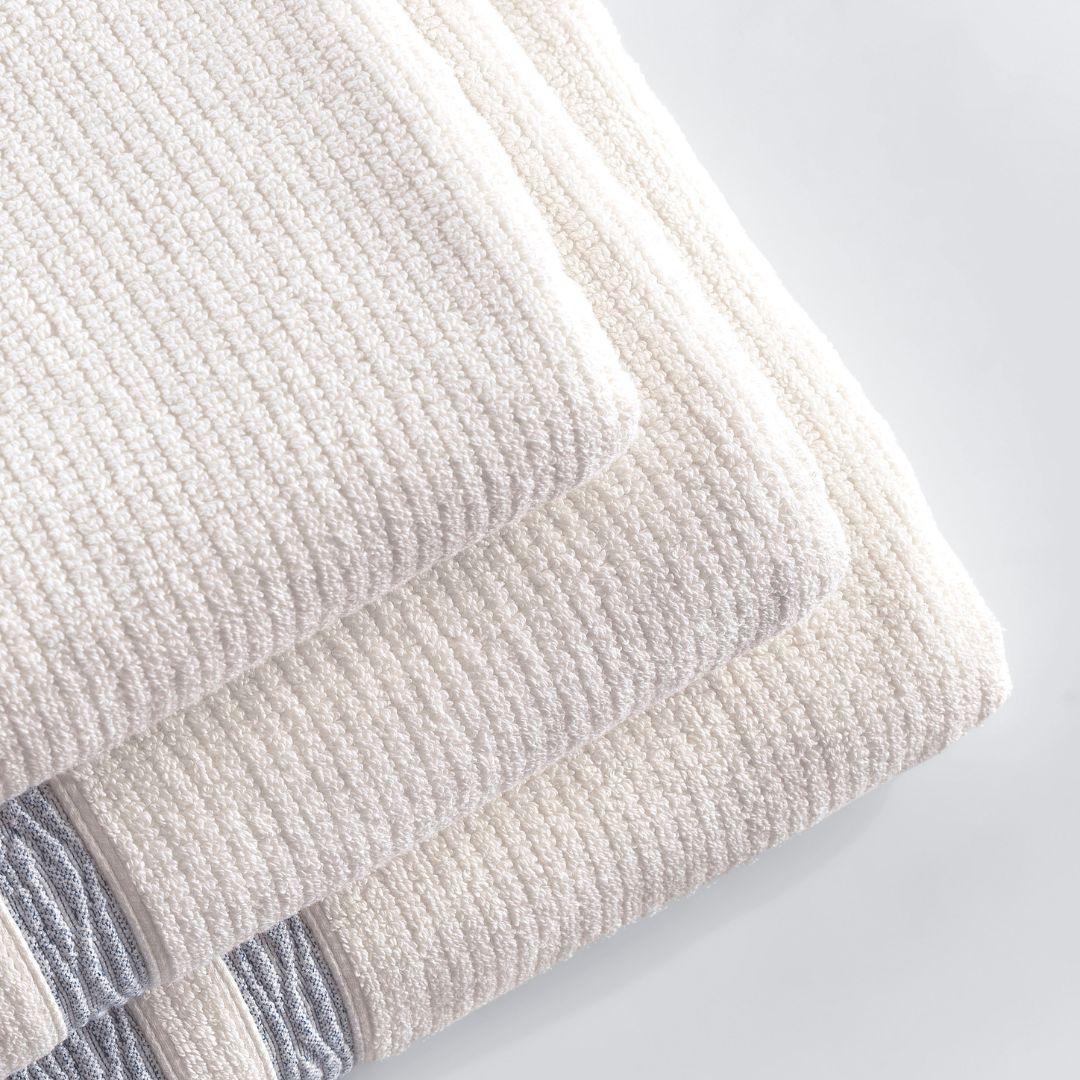 Luxury, Quick Dry Ribbed Bath Towel Navy Blue Bordure - BAT-1.JAQ-NAV-30.56-1.1.1 - Arconiz